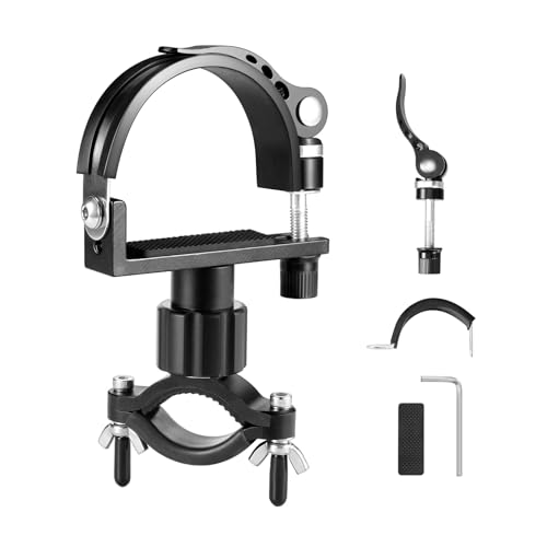 Pince torche vélo guidon support lampe poche réglable et orientable