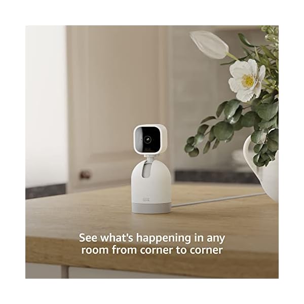 Blink Mini Pan-Tilt Camera | Rotating indoor plug-in smart security camera, two-way audio, HD video, motion detection, Works with Alexa (White) - Image 4