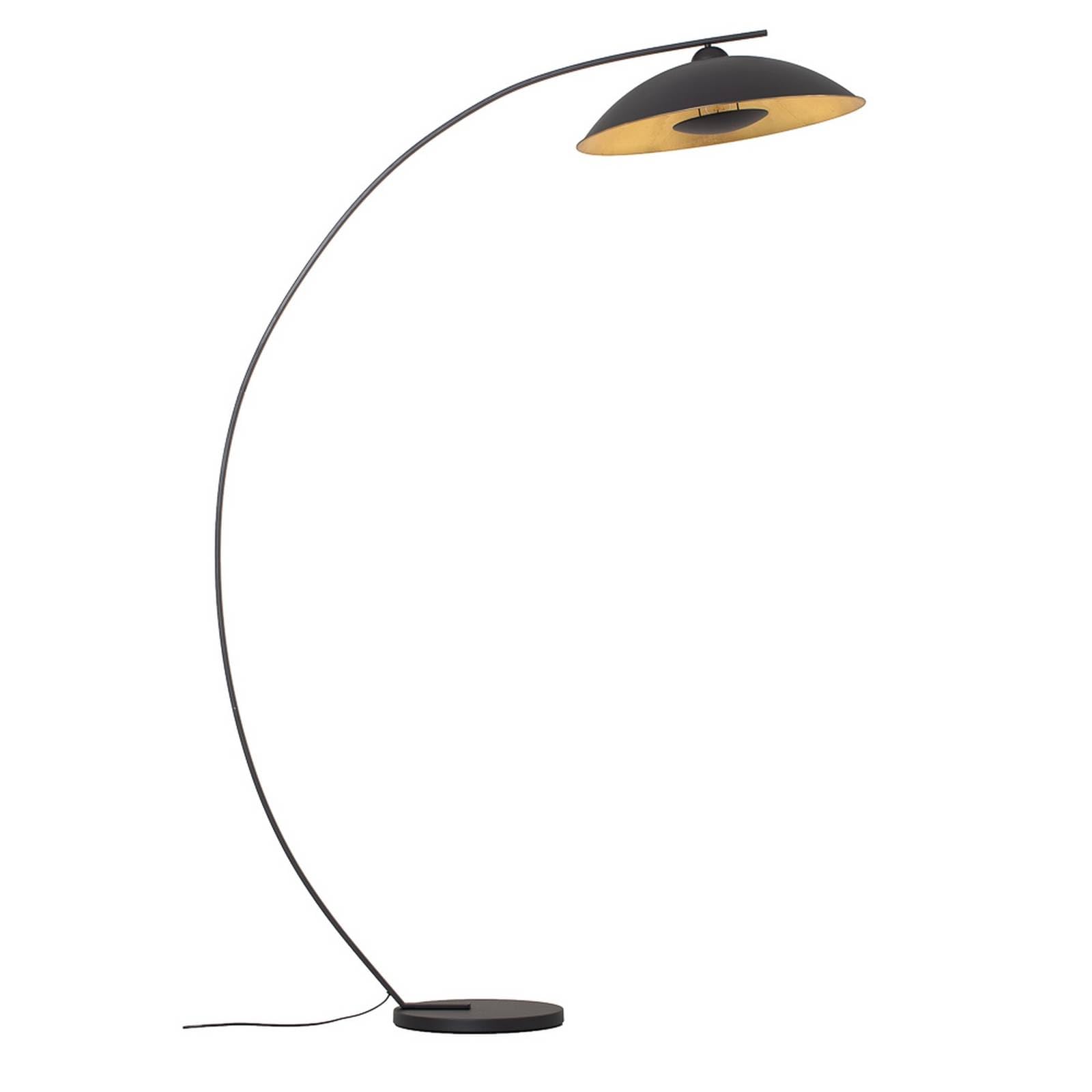 Lindby Lámpara de pie Emilienne (Moderno) en Negro hecho Metal e.o. para Salón & Comedor (1 llama, E27) lámpara arco
