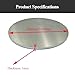MOOIOO Pure Copper Disc,Copper Sheets， 2 Pcs 6061 Aluminum Round Plate Thickness 1 mm, Diameter 250-500 mm Metal Round Sheet Suitable for Aerospace and Industry