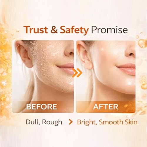 Image of Orange Enzymes Exfoliating Gel for Face & Body | Deep Cleansing Moisturizing Facial Exfoliator | Dead Skin Remover Brightening & Pore Cleansing Scrub for All Skin Types Vitamin