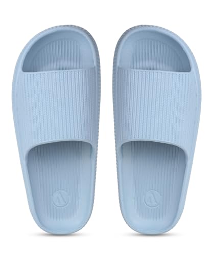 Image of Aqualite NEO-354 Women's Slides Slippers | Slip-On Comfort Flat Base Flipflop for Daily Wear | Anti-Skid, Lightweight & Easy to Wear | Casual Home & Outdoor Sandals for Women