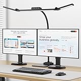 KableRika Lámpara Escritorio LED, 24W Flexo Escritorio con Base, Luz de Arquitecto Regulable, luz monitor con Temporizador, 1500 lúmenes para Leer, Estudiar y Oficina en el Hogar