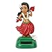 NOPNOG Ornement solaire Shaking Head Hula Hawaii Girl pour décoration de tableau de bord de voiture (rouge)