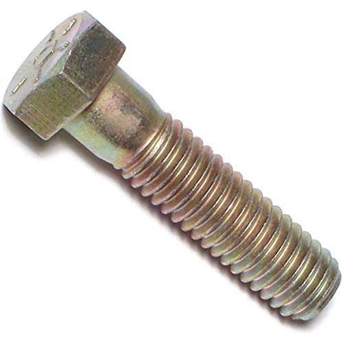 Image of 5 /16-24 x 5 Hex Cap Screws Grade 8 Fine, Yellow Zinc - Pack of 5