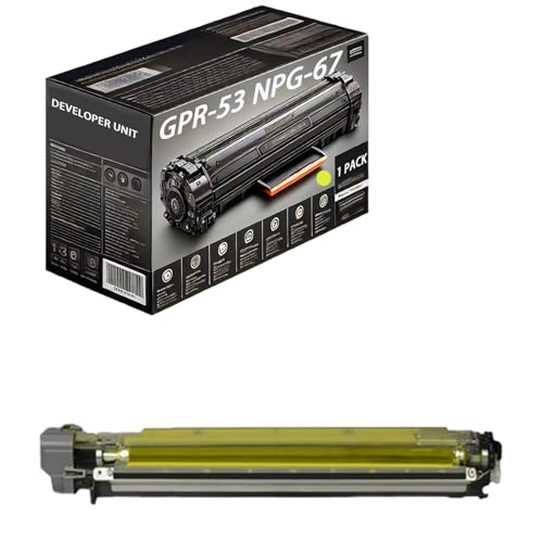 GPR-53 NPG-67 Developer Unit Compatible for Canon ImageRUNNER Advance C3320L C3530 C3525 C3520 C3330 C3325 3320 3835 3826 3830 C3520i 3530i 3826i 3830i 3835i Printers (Yellow)