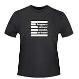 jan baranowski bucz opinie 100% GOTS Raus gehen ist wie Fenster aufmachen, nur krasser, Herren T-Shirt - Fairtrade, Größe L, schwarz