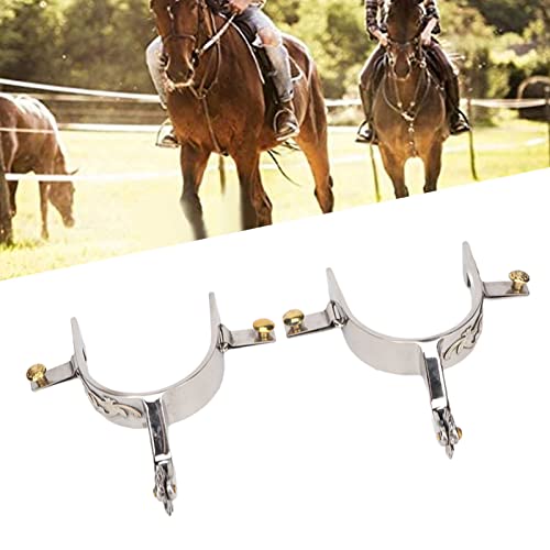 Éperons de cheval en acier inoxydable exquis style vintage - 7