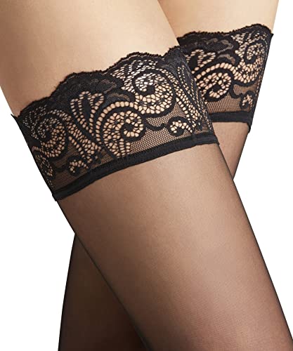 Image of FALKE Women's Matte Deluxe 20 Denier Thigh Highs