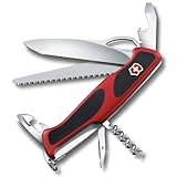 Victorinox Schweizer Taschenmesser Gross, Ranger 79 M, Swiss Army Knife, Multitool, 12 Funktionen, Einhand-Feststellklinge, Schraubendreher