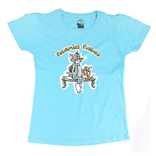 Image of Tom & Jerry by Wear Your Mind Girl's Regular Fit T-Shirt