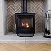 OptiProducts® Black Fire Guard For Fireplace, Open Fire, Log Burner ...