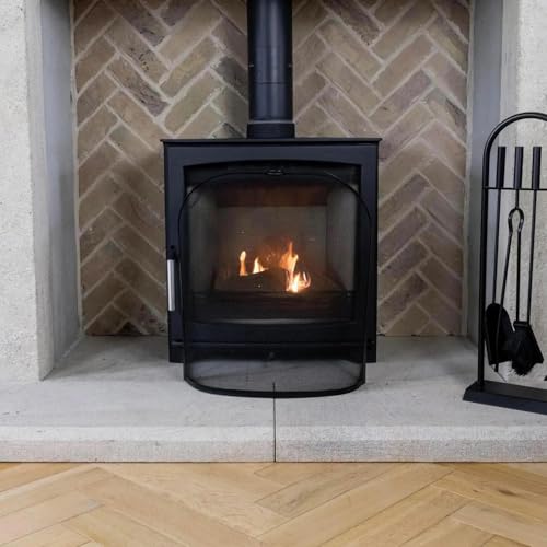 OptiProducts® Black Fire Guard For Fireplace, Open Fire, Log Burner. Safe Spark Screen Fireguard Cover, Safety Barrier Guards From Fires - Image 4