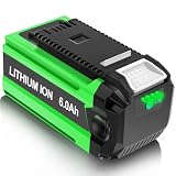 6000mAh Batteria di ricambio per Greenworks 40 V G-MAX 6.0 Ah Li-ion batteria, compatibile con utensili elettrici 29472 29462 2901319 25302 24322