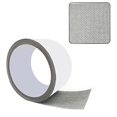 BSTCAR Cinta de parche de reparación impermeable de 200 x 5 cm para pantallas de ventana, pantallas de puerta, cortinas de malla, pantallas de piscina, pantallas de RV, lonas de camping Cover