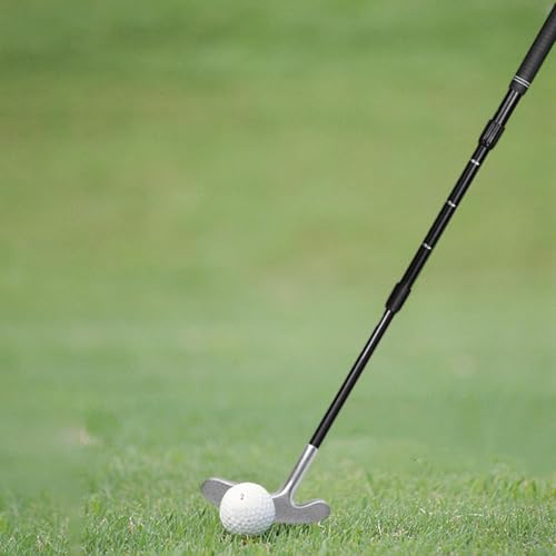 SM SunniMix Taco de Golfe Ajustável para Prática em áreas Externas, para Destros E Canhotos, Preto