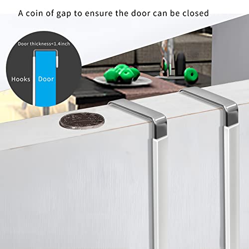 FYY-Over-The-Door-Hooks-4-Pack-Hangers-Hooks-with-Rubber-Prevent-Scratches-Heavy-Duty-Organizer-for-Living-Room-Bathroom-Bedroom-Kitchen-Hanging-Clothes-Towels-Hats-Coats-Bags-White