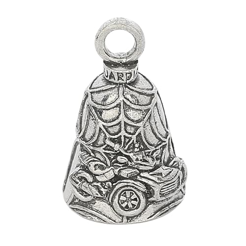 Image of Guardian Bell Good Luck Bell w /Keyring & Black Velvet Bag | Motorcycle Bell | Lead-Free Pewter | Made in USA