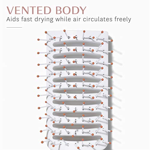 T3 Dry Vent Hair Brush | Vented Detangling Brush For Fast Blow Drying | Heat Resistant Bristles #TOP2