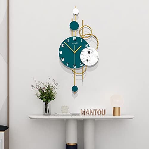 Neotend Big Wall Clock Large For Living Room Decor Modern Kitchen Farmhouse Wall Clock For Bedroom Silent Giant Decorative Office Non Ticking Wall Watch 31.5 Inch Circle #TOP26