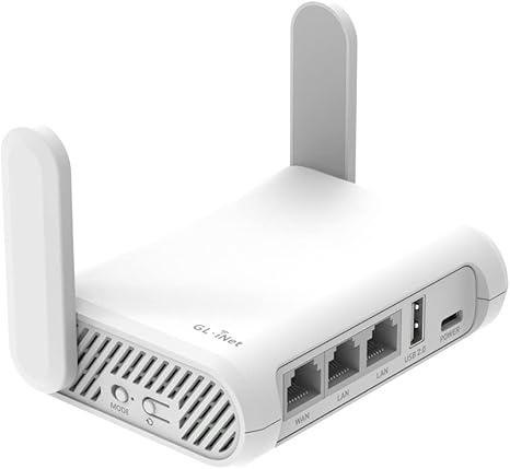 Vente Flash VPN : Jamais Plus Abordable pour les Jeux 7 GL.iNet GL-SFT1200 (Opal) Portable WiFi Travel Router, Mini VPN Wireless Router for Fiber Optic Modem, Mobile Internet WiFi Repeater, Dual Band Openwrt Computer Routers, Home/Business/RV/Cruise