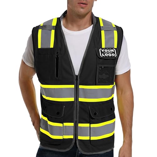Image of ArcRidge Reflective Safety Vest for Men and Women - High Visibility Construction Vest - Dual Tone Reflective Strips