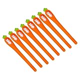 Stylo à encre gel carotte - fabriqué en matières plastiques et peut être utilisé pendant longtemps, stylo à encre noire