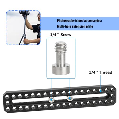 Image of Lightweight Camera Base Plate Extended Cheese Plate Feature Multi Device Mounting Slots For DSLR Video Equipment Quick Install Photography Expansion Board