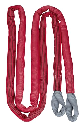 Kerbl Abschleppschlinge (L x B 6 m x 4 cm, Bruchlast 35000 kg, Farbe Rot, zum Schleppen von Fahrzeugen wie LKW usw.) 37706