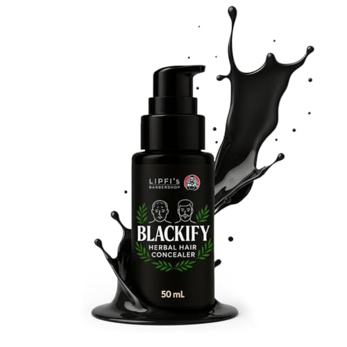 BLACKIFY - Corrector de cabello vegetal para cabello fino y zonas calvas | Crema natural de larga duración con pigmentos vegetales | Relleno vegano para el cabello para hombres y mujeres