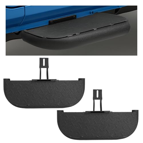 JMTAAT Rugged Side Steps Compatible with 2007-2018 Jeep Wrangler JK 2-Door Running Boards, High-Strength Steel Step Bars, Powder-Coated & Textured, 2-Piece Set
