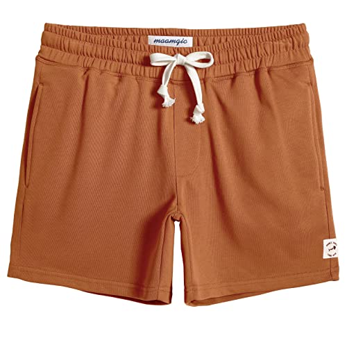 Maamgic men's athletic shorts, 5.5" inseam, elastic waist