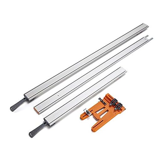 Bora WTX Clamp Edge 4 Pc. Set, 50” + 24” Clamp Edges + 50” Extension + Saw Plate 543410
