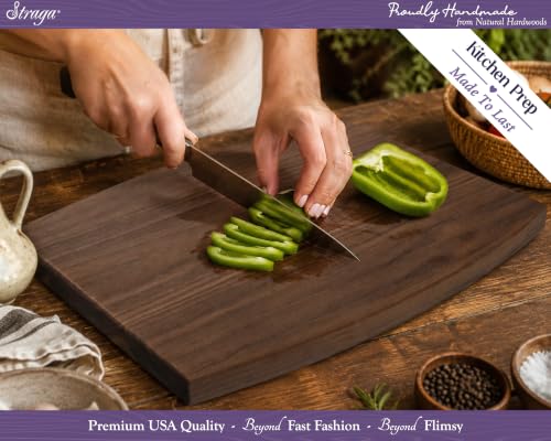 Tabla de cortar rectangular de madera personalizada Straga miniatura 7
