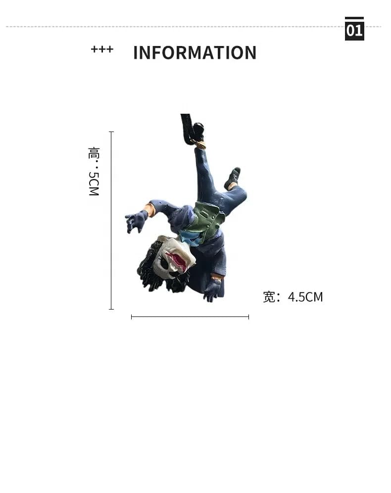 Image of YOURKARTS.COM Comic Villain Hanging Joker Upside-Down Hanging Ornament - Unique Dashboard Toy | Quirky Interior Decoration Idea for Fans, car Accessories