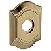 Baldwin R027.IDM Individual 3.25" Height Bethpage Dummy Rosette, Satin Brass and Black