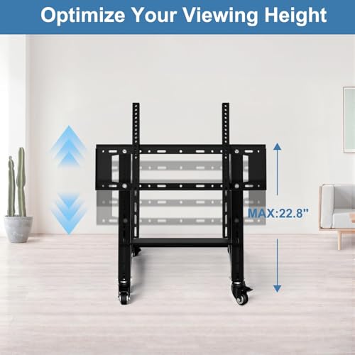 Soporte rodante para TV, carrito con ruedas para pantalla 32-70 pulg miniatura 5