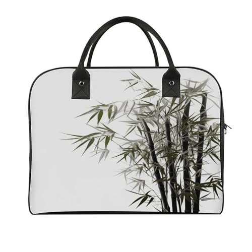 Asian Plant Laptop Tote Bag Casual Travel Handbag Multi Pocket Shoulder Bags for Work Travel