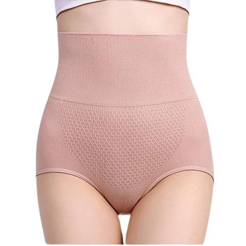 Women High Waist Tummy Control Shapewear Panty (Size 28–36) | Seamless Slimming Brief | Soft Stretch Nylon Abdominal Shaper | Comfortable Body Shaper Pink-image-28