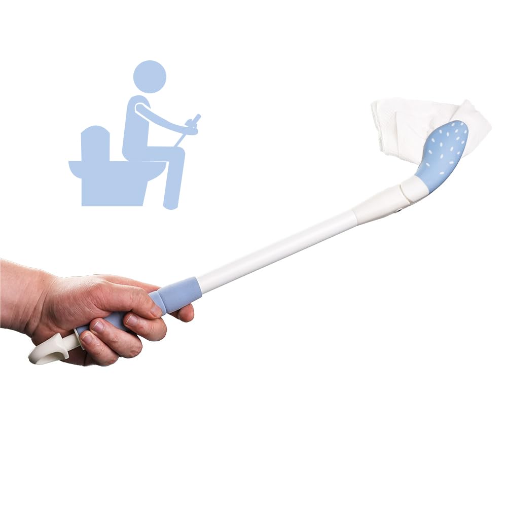 EASACE Porte-rouleau de papier toilette avec aide à l'essuyage pour les fesses, aide à l'hygiène des toilettes