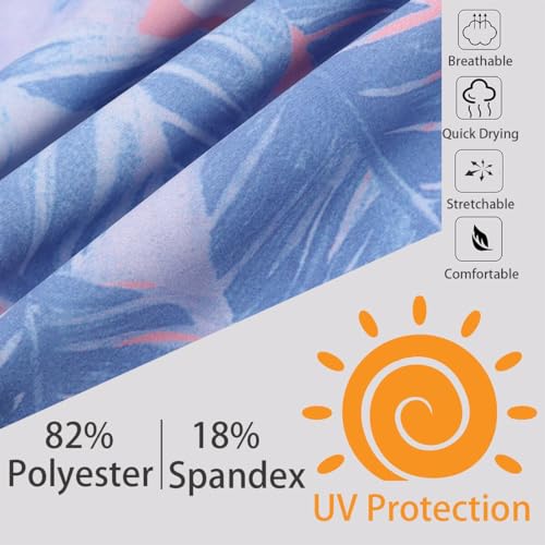Image of Ubestyle UPF 50+ High Waist Women's Yoga Capri Leggings Swimming Tights Sun Protective