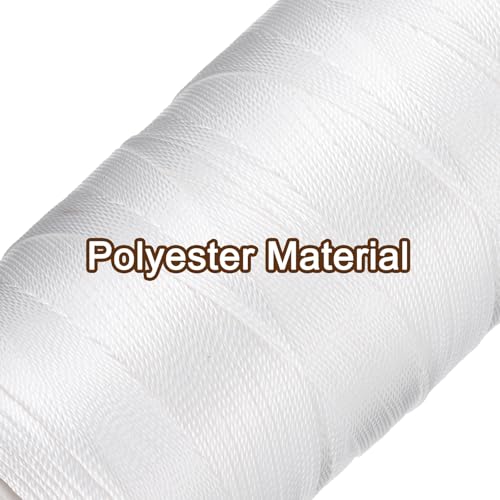 Hilo encerado para coser cuero 0.55mm 450m blanco miniatura 4