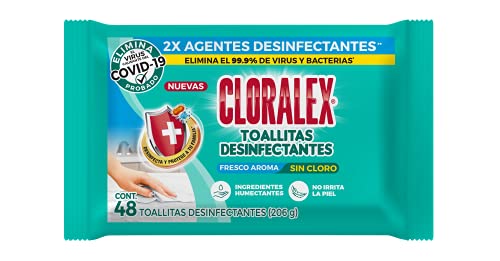 Cloralex Cloralex Toallitas Desinfectantes 48 Piezas, color, 48 count, pack of/paquete de