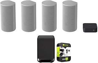 Sony HT-A9 HiSony HT-A9 High Performance Dolby Atmos 4-Speaker Home Theater System Bundle 7.1" 300W Wireless Subwoofer for HT-A9/A7000 Soundbars and 1 YR CPS Enhanced Protection Pack