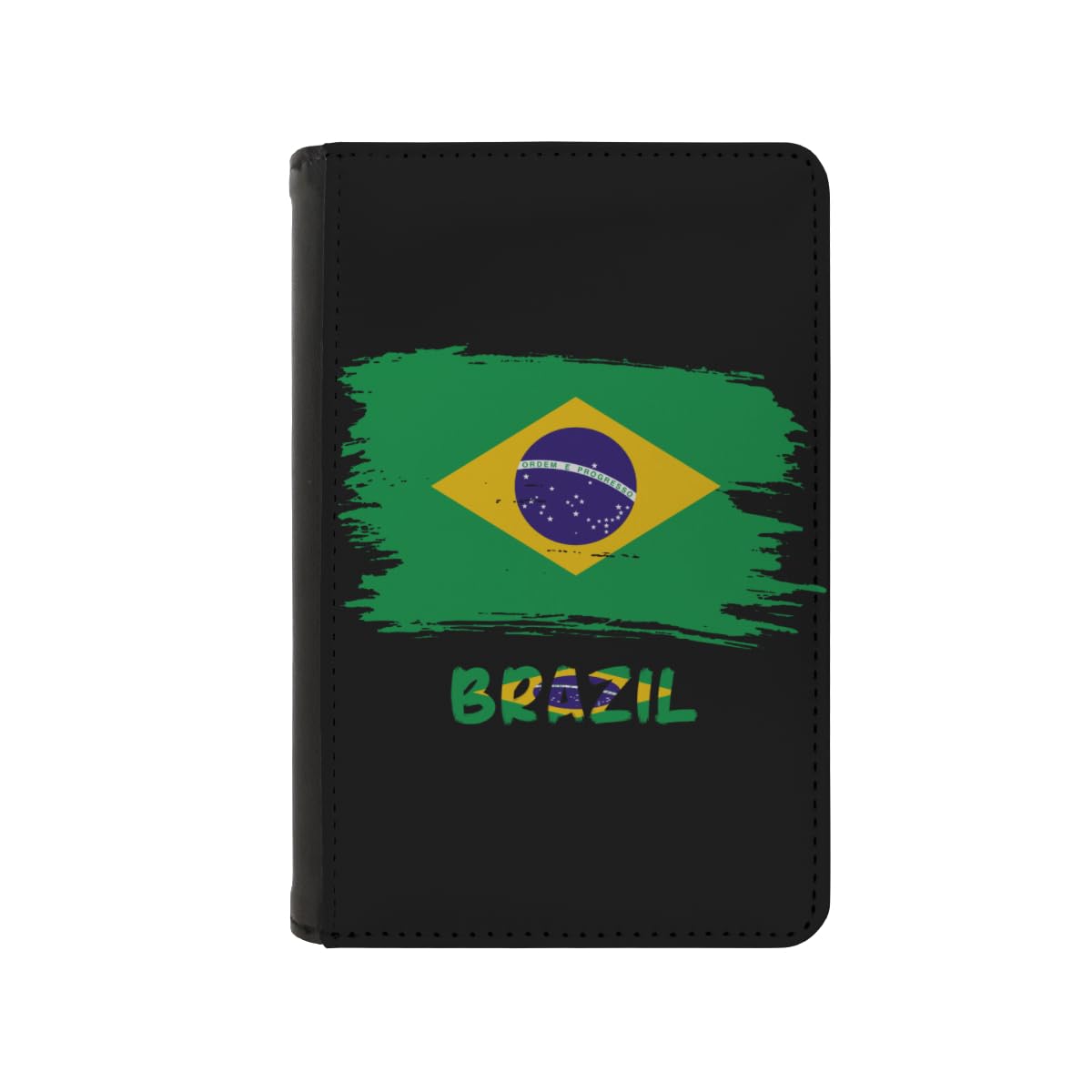 Brazil Brazilian Flag Passport Holder Cover Wallet Case Novelty PU Leather with Card Slot Travel Accessories Protector for Women Men