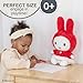 Kids Preferred Miffy Winter Plush Toy, Sitting Dutch Bunny by Dick Bruna, Soft Stuffed Animal Plushie for Girls & Boys - 13 Inches