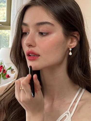 14k Gold Plated Clip On Earrings For Women Lightweight Sea Shell Pearl Earrings for Non-Pierced Ears Elegant Vintage Jewelry Gift for Her4