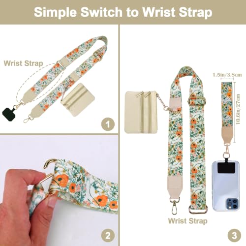 Image of XANGNIER Clip and Go Strap for Phone with Wallet Crossbody,Multicolor 38