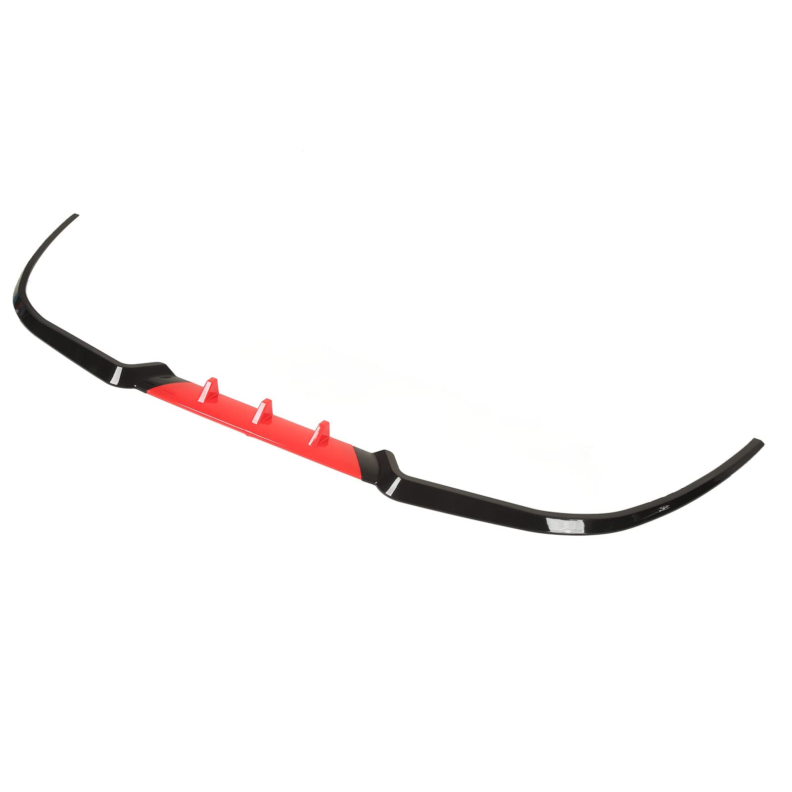 Soraz3PCS Front Bumper Splitter Universal Aerodynamic Front Bumper Lip for (Red)