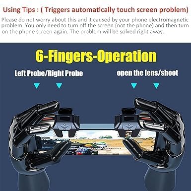 Combo de controlador de juego para teléfono móvil Mikir...